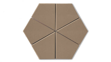 Hexite Original Ceramic Tile in Sandstone Matte