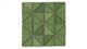 3" Triangle Sheeted - Quadrant Original Ceramic Mosaic Tile in Kelp Gloss