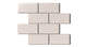 2x4 Half Offset Sheeted Natural Press Ceramic Mosaic Tile in Tyrian Purple Matte