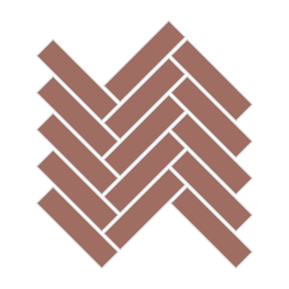 1x4 Herringbone Sheeted Glass Mosaic Tile in Flicker Gloss