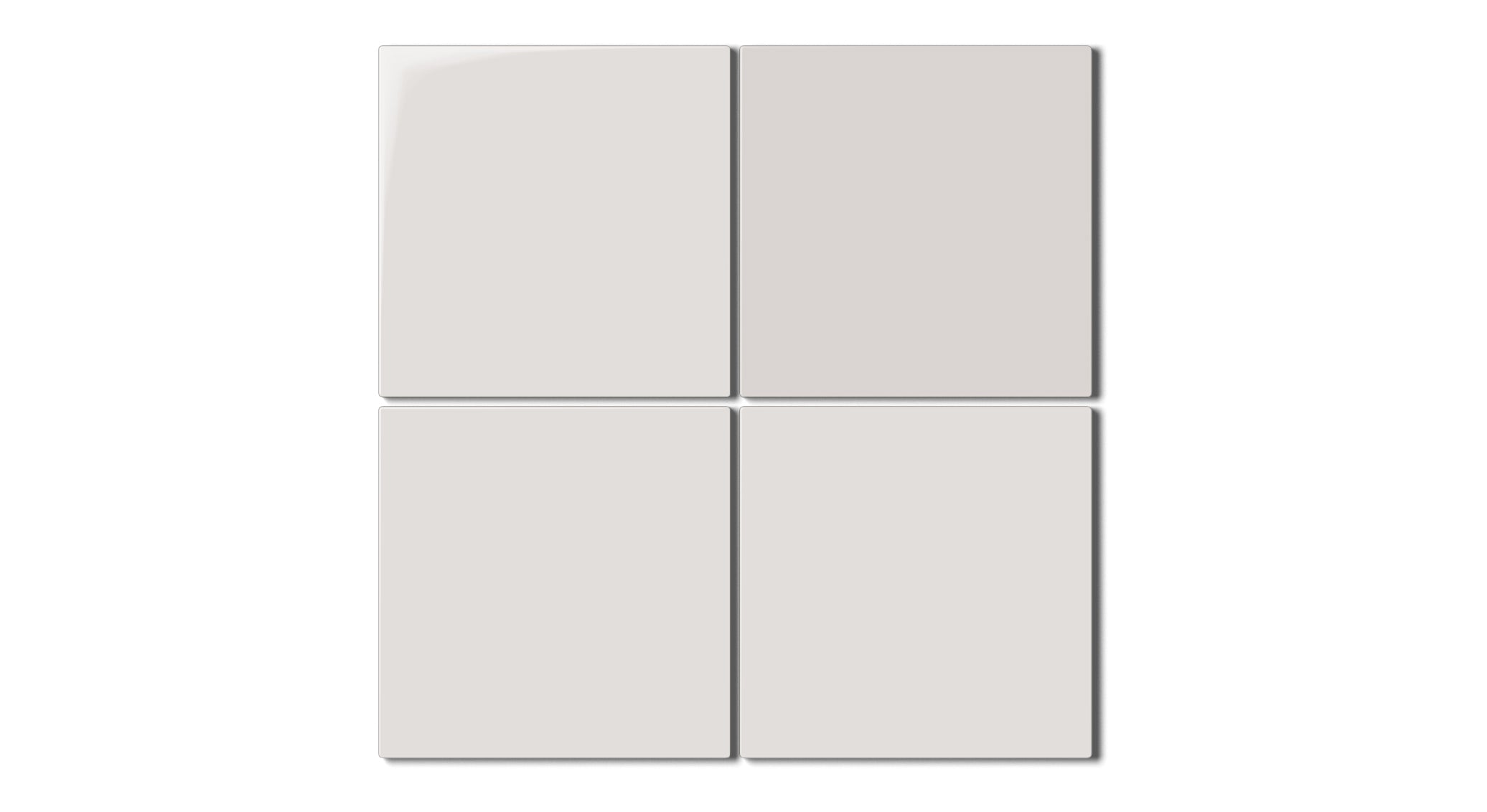 6x6 Natural Press Ceramic Tile in Pearl Gloss