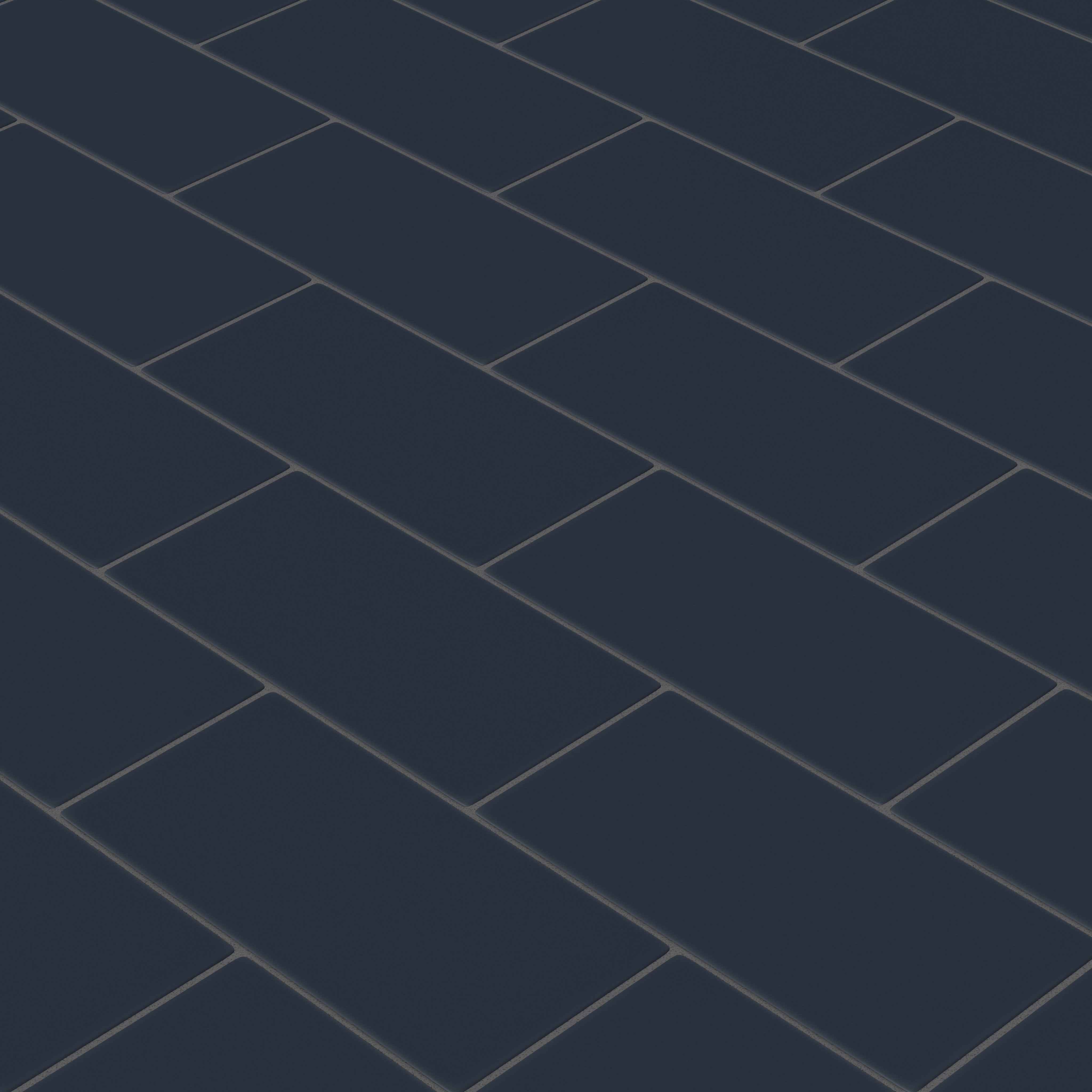 6x12 Original Ceramic Tile in Navy Blue Matte