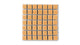 1x1 Straight Set Sheeted Original Ceramic Mosaic Tile in Koi Gloss