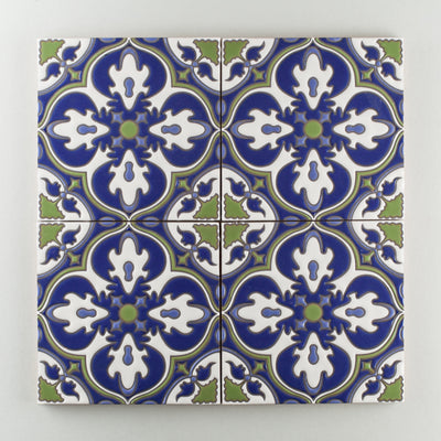 8x8 Handpainted Sample Barella  in Cool Motif