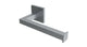 Flatiron Square Single Post Paper Holder in Satin Chrome