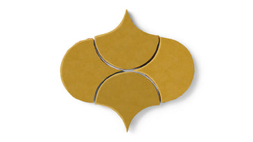 Ogee Drop Original Ceramic Tile in Mustard Seed Matte