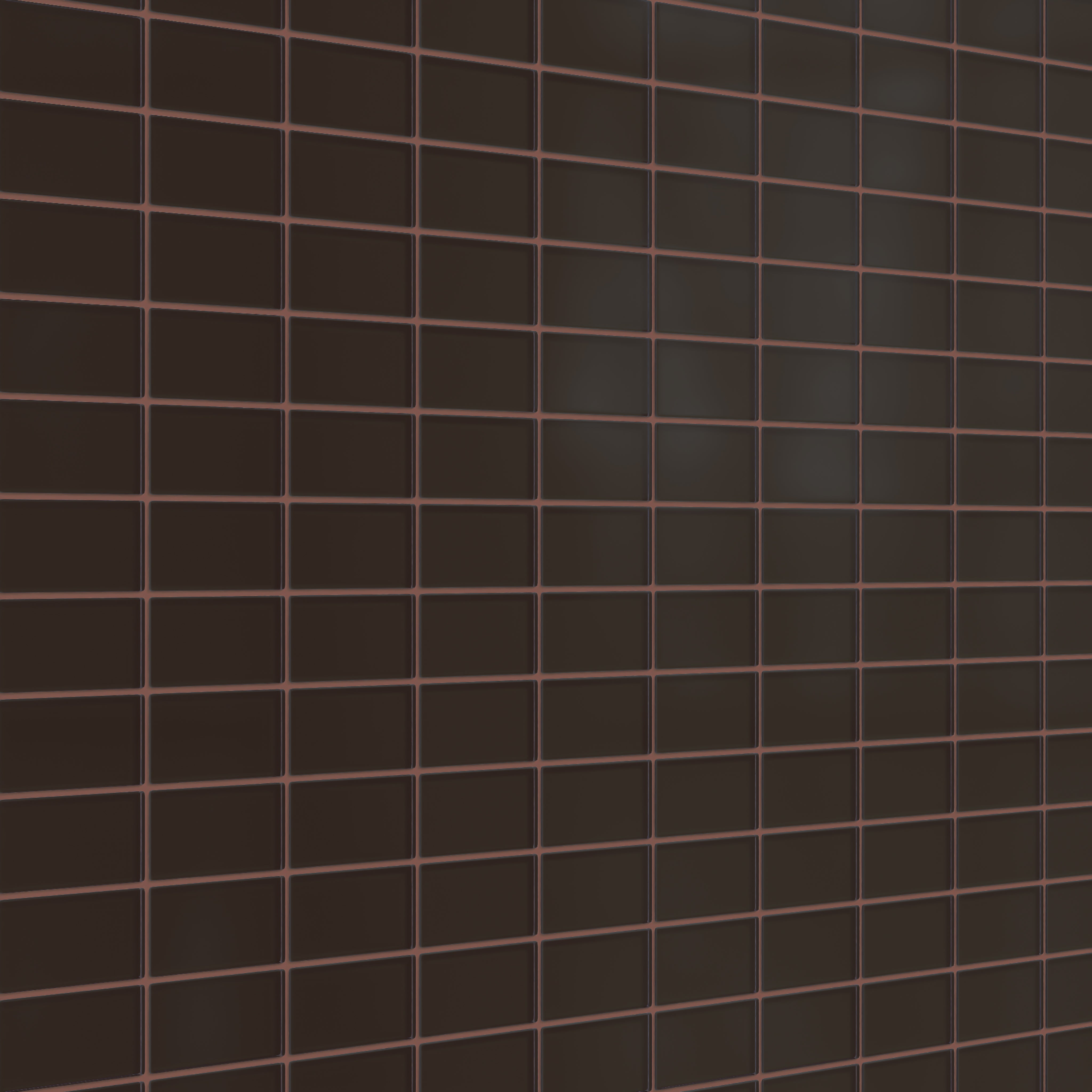 2x4 Straight Set Sheeted Glass Mosaic Tile in Nighthawk Matte