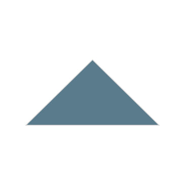 6" Triangle Original Ceramic Tile in Nautical Matte