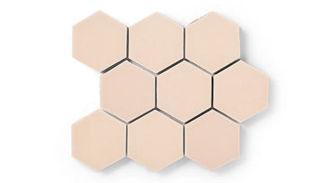 4" Hexagon Original Ceramic Tile in Tumbleweed Matte