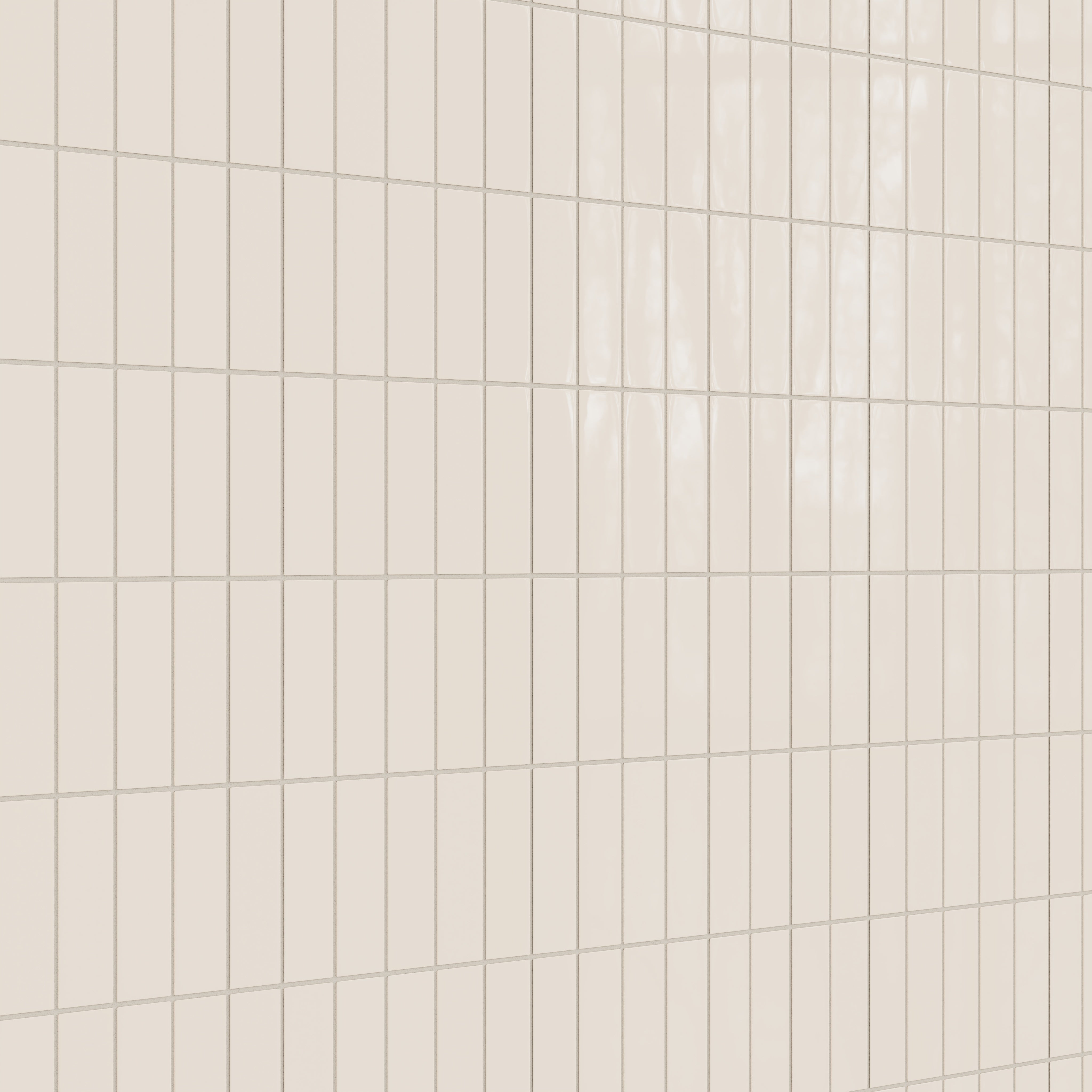 2x6 Natural Press Ceramic Tile in Pearl Gloss