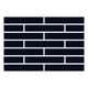 1x6 Half Offset Sheeted Original Ceramic Mosaic Tile in Navy Blue Matte