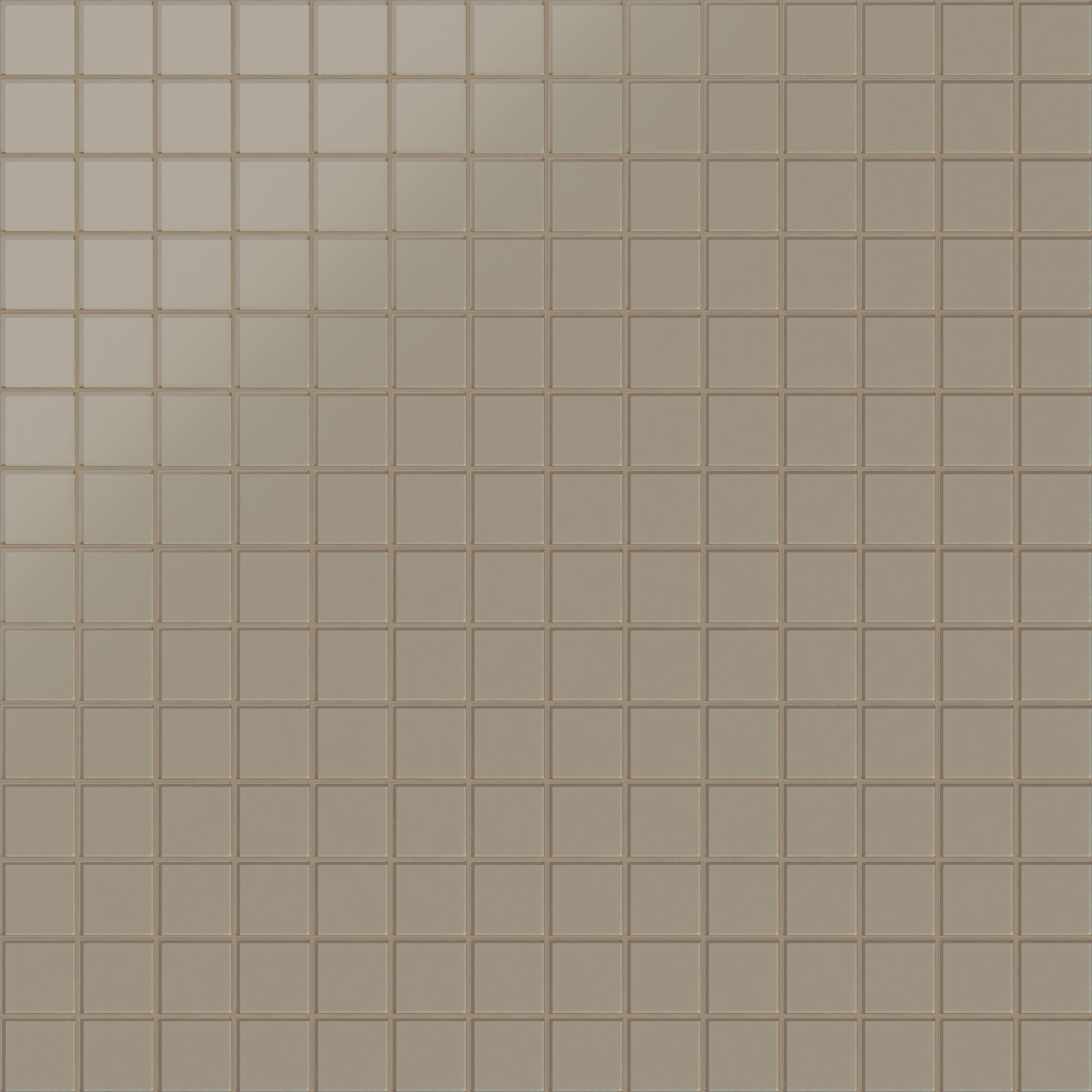 3x3 Straight Set Sheeted Glass Mosaic Tile in Quail Matte