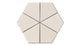 Hexite Original Ceramic Tile in Ivory Gloss
