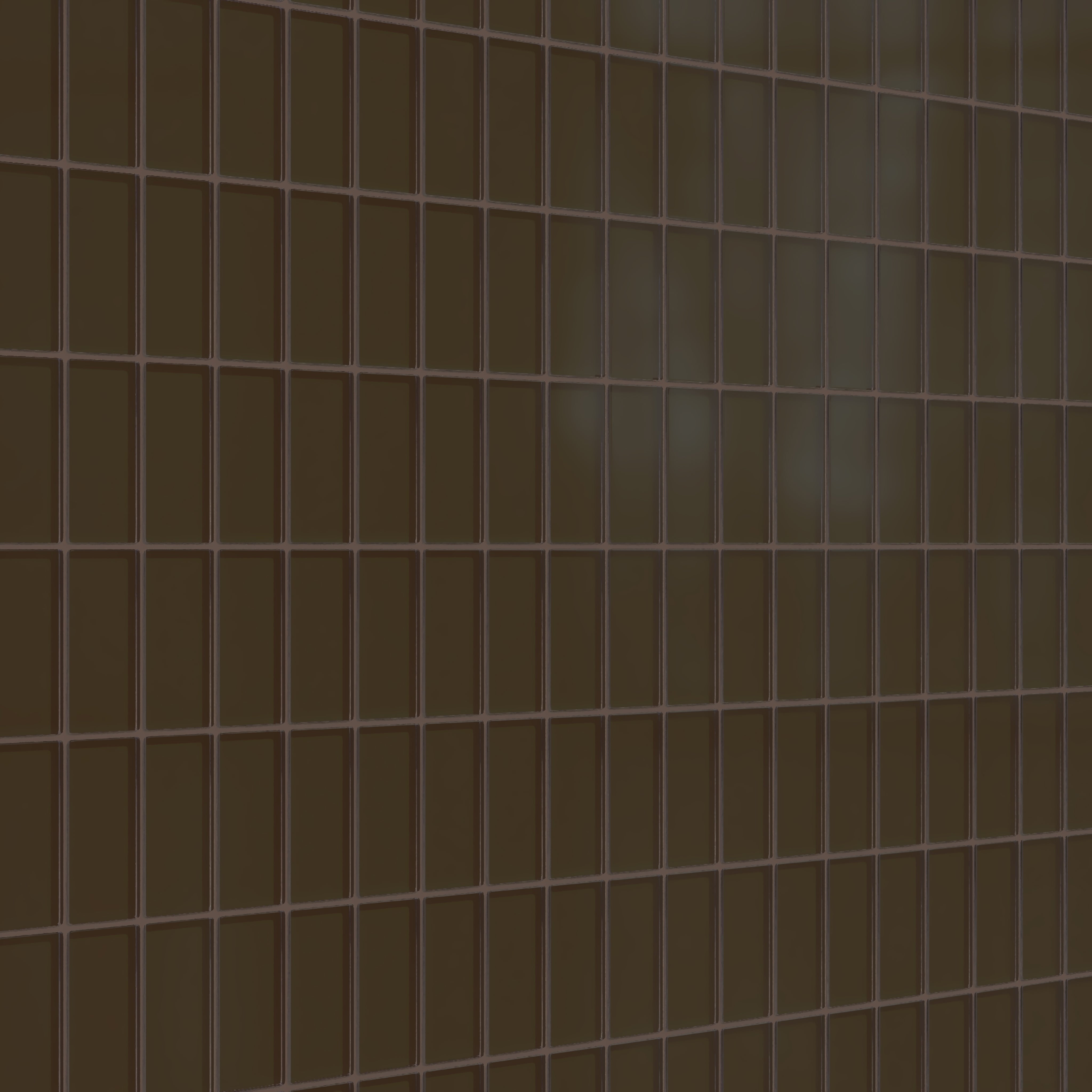 2x4 Straight Set Sheeted Glass Mosaic Tile in Osprey Matte