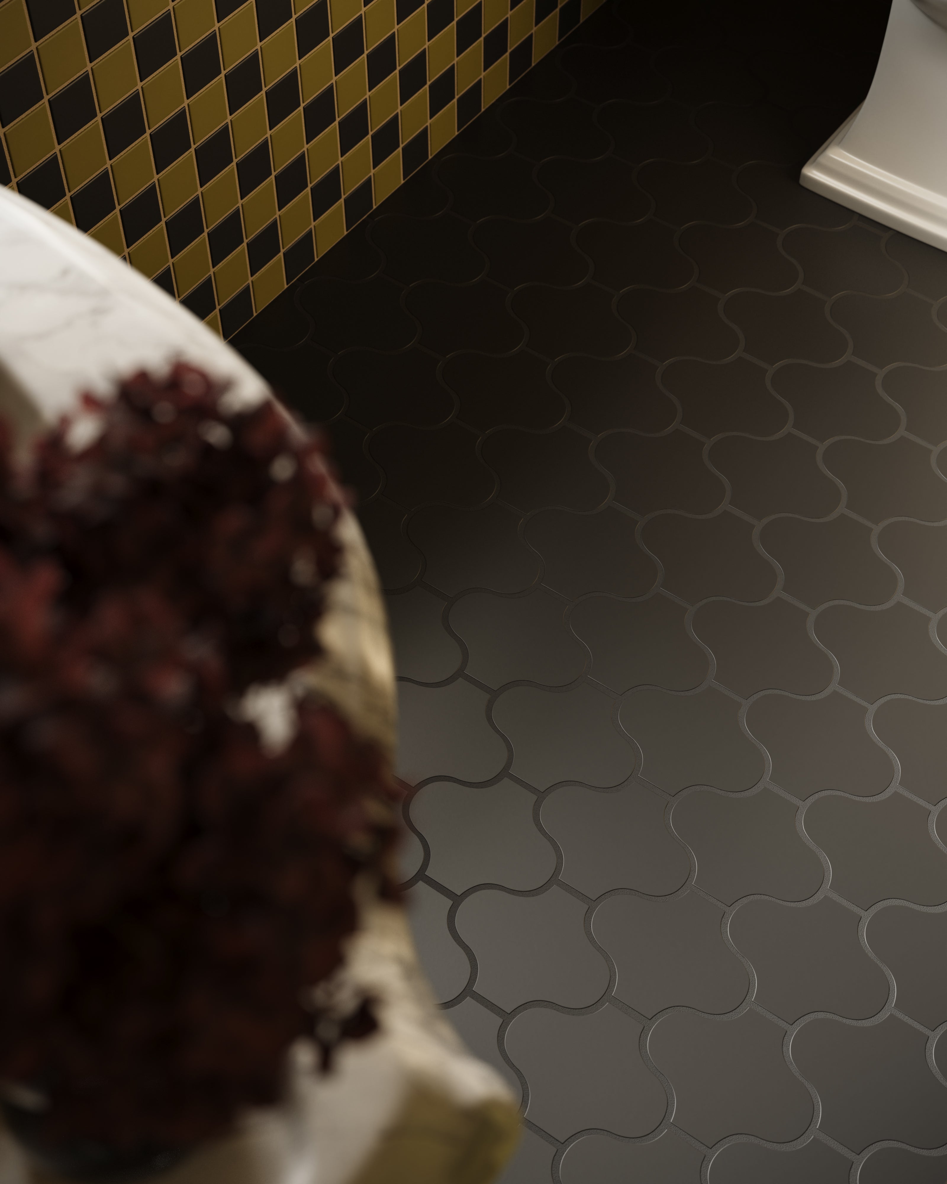Paseo Original Ceramic Tile in Raven Matte