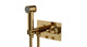 Emerson One Handle Wall Mount Bidet Trim with Classic Lever Handle in Uncoated Polished Brass