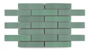 1x4 Half Offset Sheeted Original Ceramic Mosaic Tile in Amalfi Coast Matte