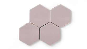 6" Hexagon Original Ceramic Tile in Painted Sky Gloss
