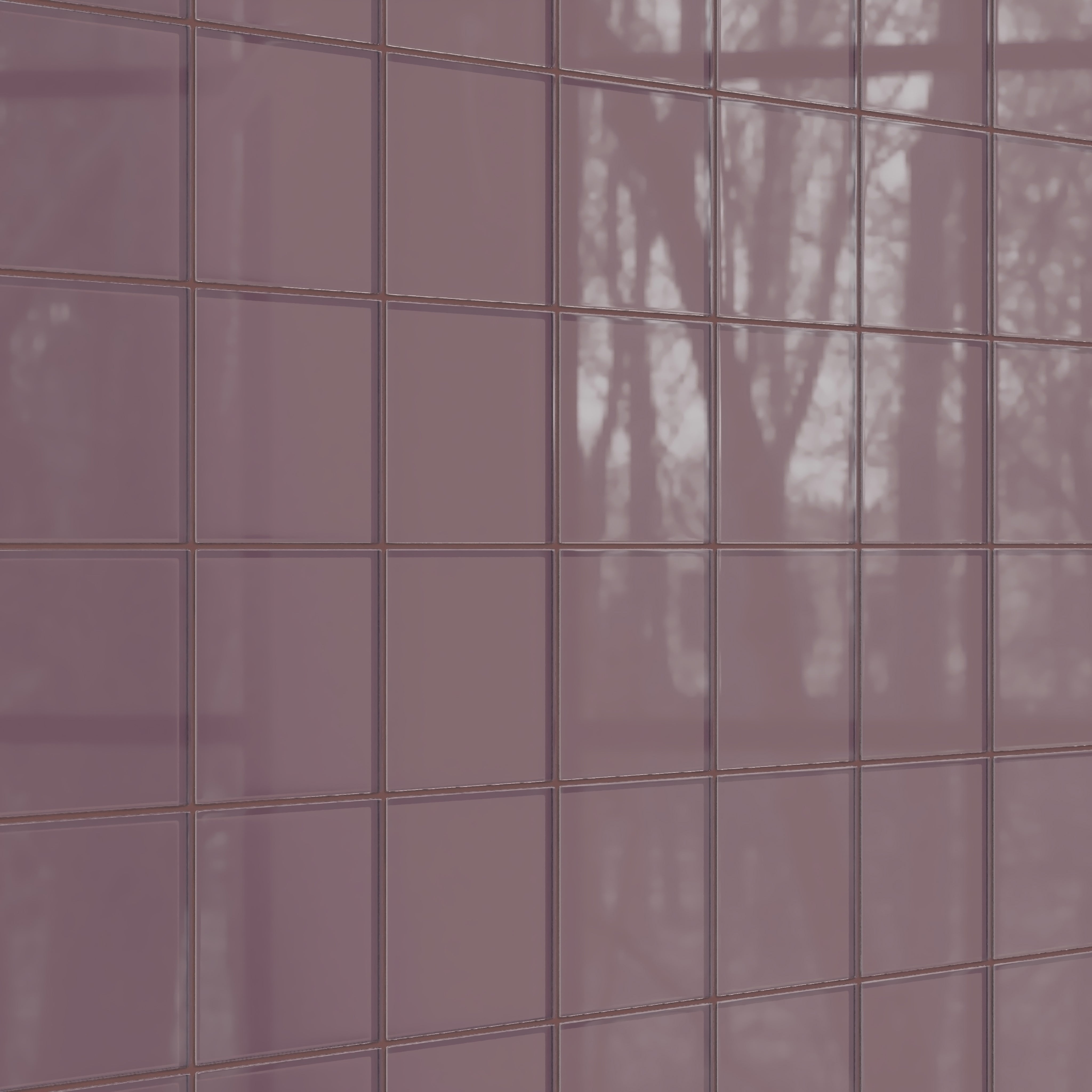 6x6 Glass Tile in Crane Gloss