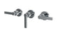 Flatiron Three Handle Wall Mount Bath Trim with Linear Lever Handles in Polished Chrome