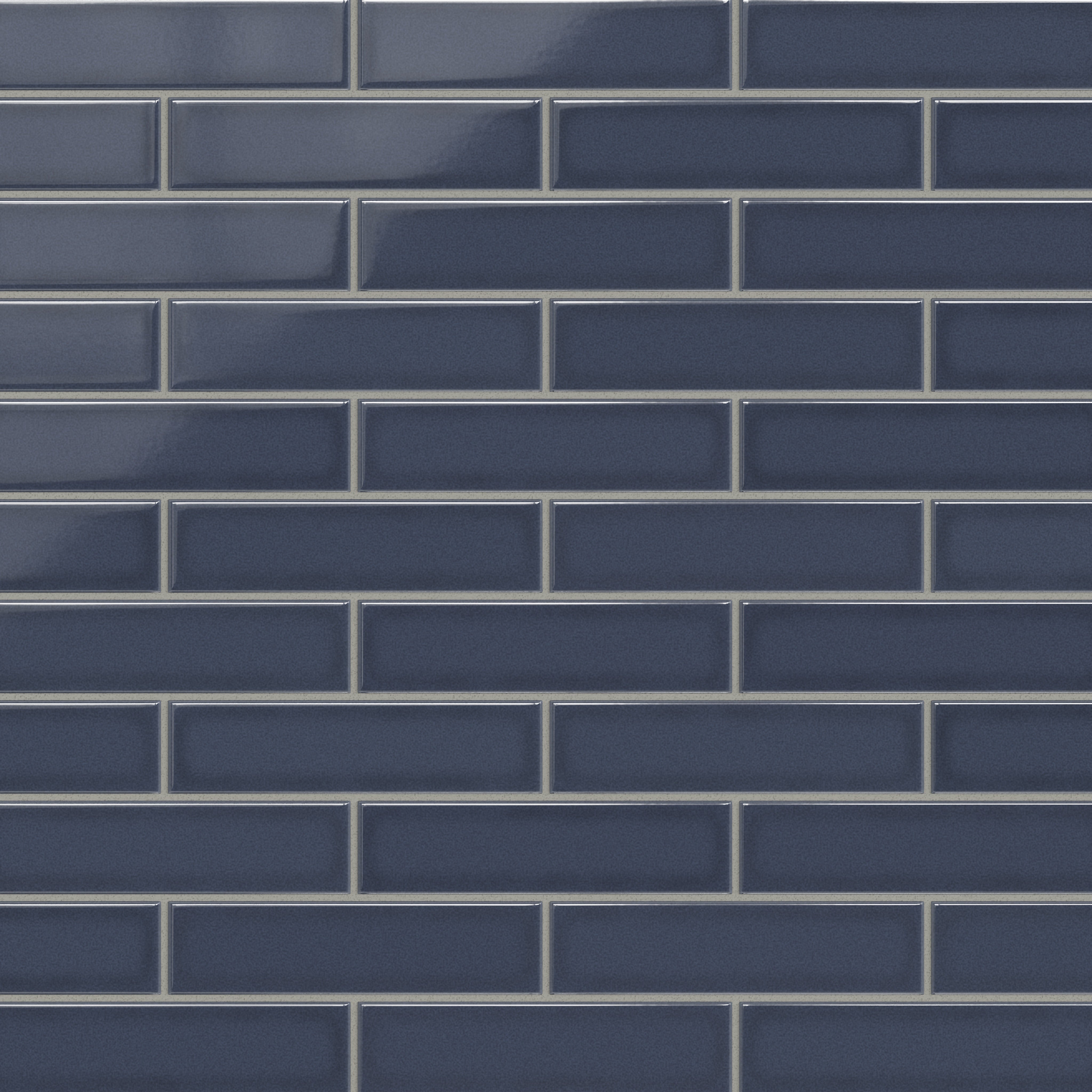 Slate Blue 2x8 Gloss Original Ceramic Tile - Fireclay Tile
