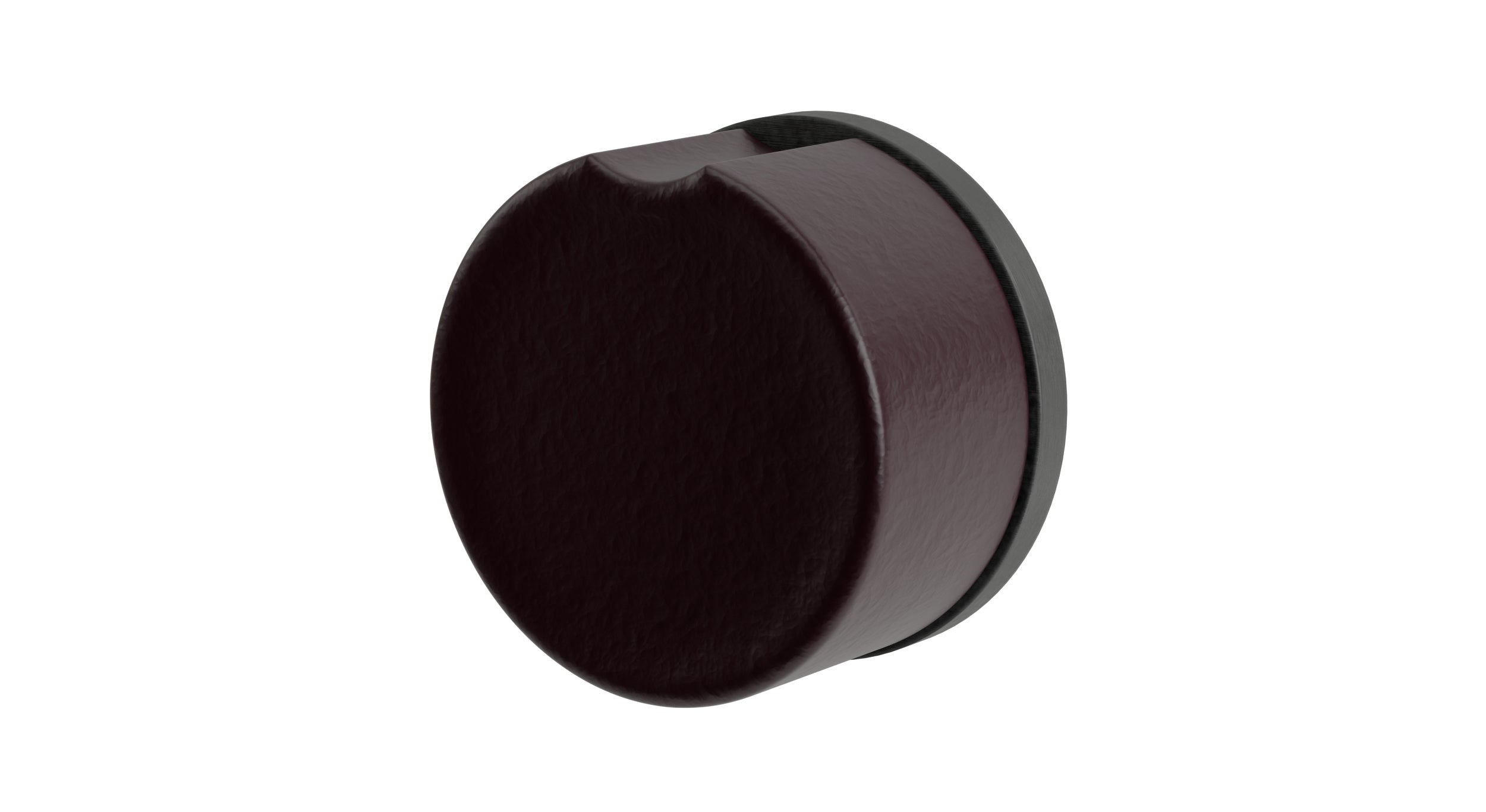 Foundry One Handle Wall Mount Diverter/Volume Control Shower Trim with Groove Ceramic Knob Handle in Blackened Nickel