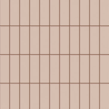 2x6 Glass Tile in Rosy Finch Gloss