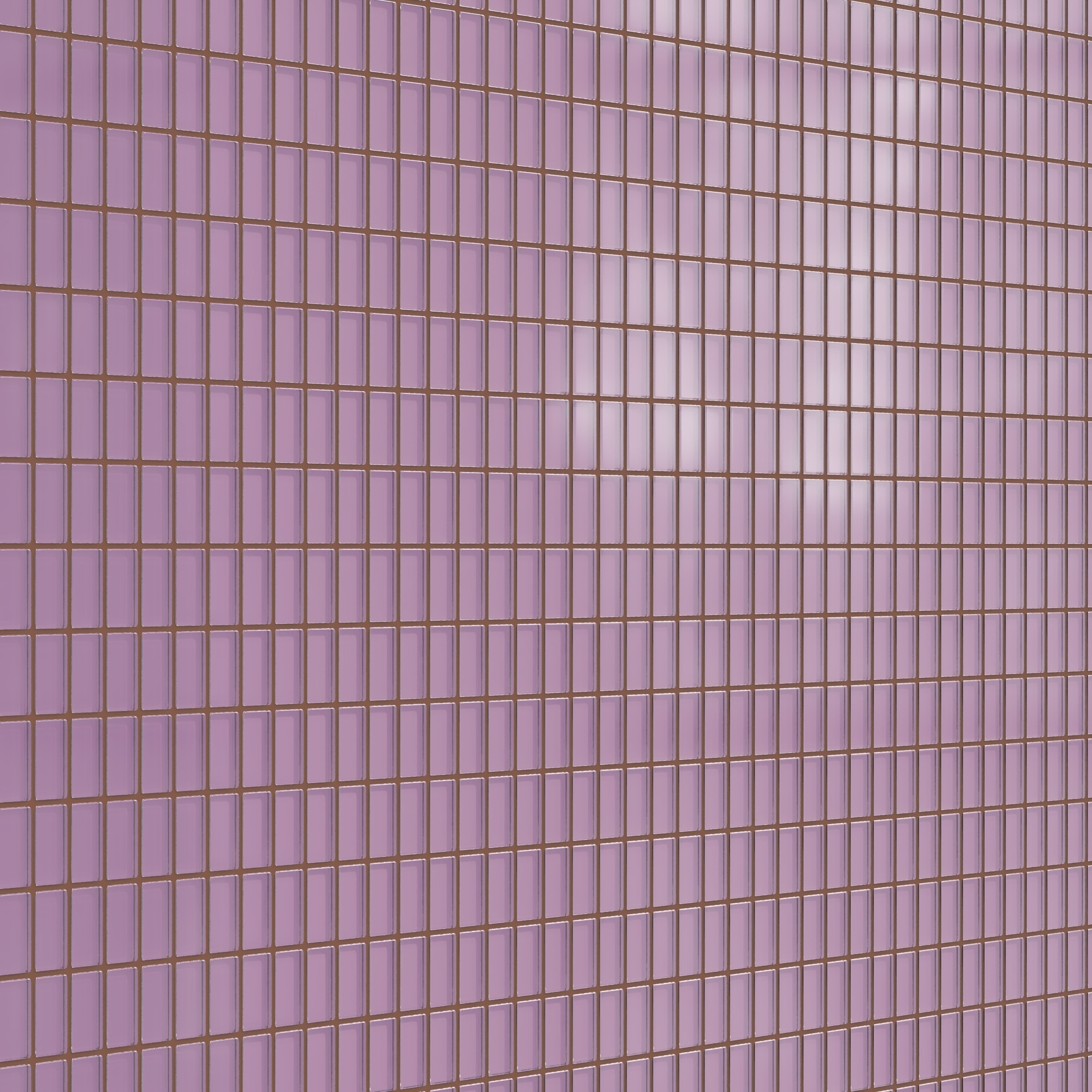 1x2 Straight Set Sheeted Glass Mosaic Tile in Waxbill Matte