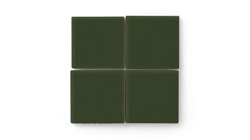 4x4 Original Ceramic Tile in Hunter Green Matte