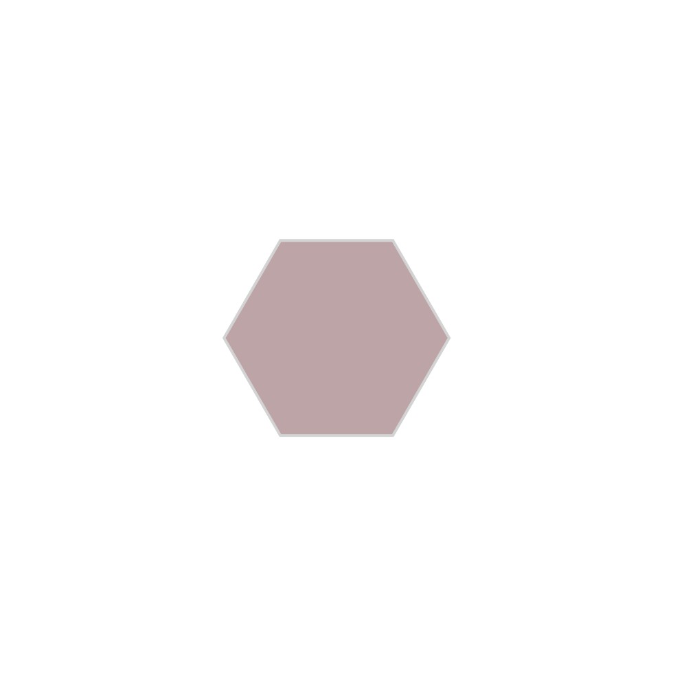 4" Hexagon Original Ceramic Tile in Painted Sky Matte