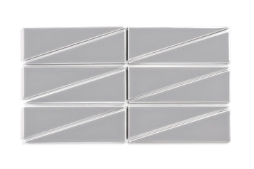 Right Scalene Triangle Original Ceramic Tile in Thistle Gloss