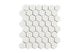 2" Hexagon Sheeted Original Ceramic Mosaic Tile in Limewash Gloss