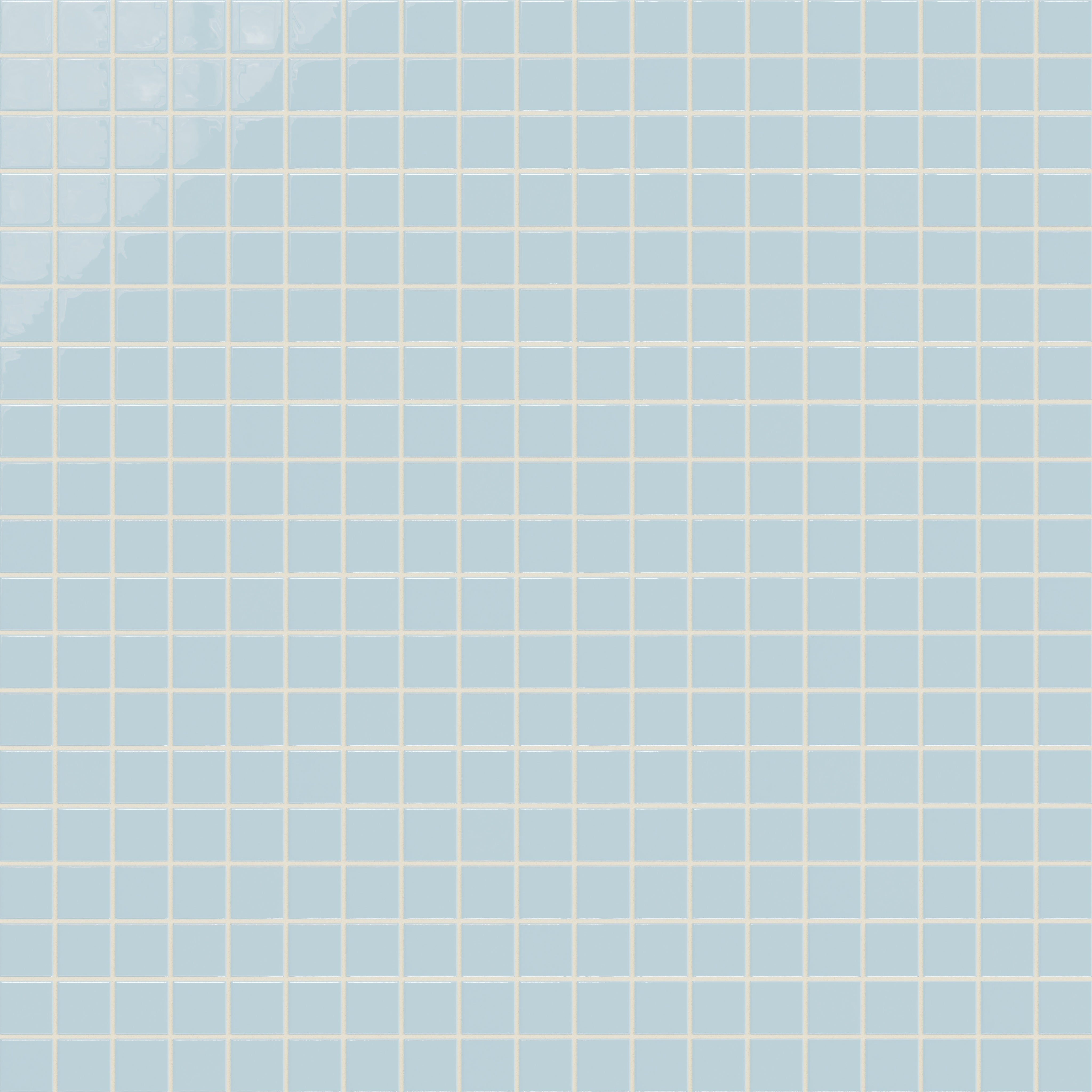 2x2 Straight Set Sheeted Natural Press Ceramic Mosaic Tile in Egyptian Blue Gloss