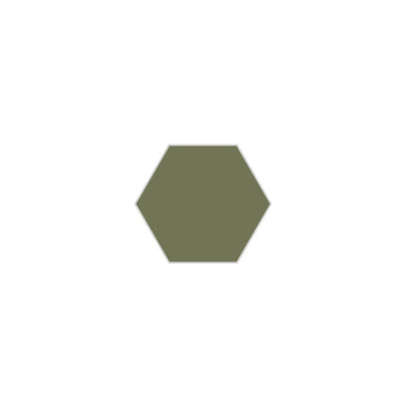 4" Hexagon Original Ceramic Tile in Peabody Matte