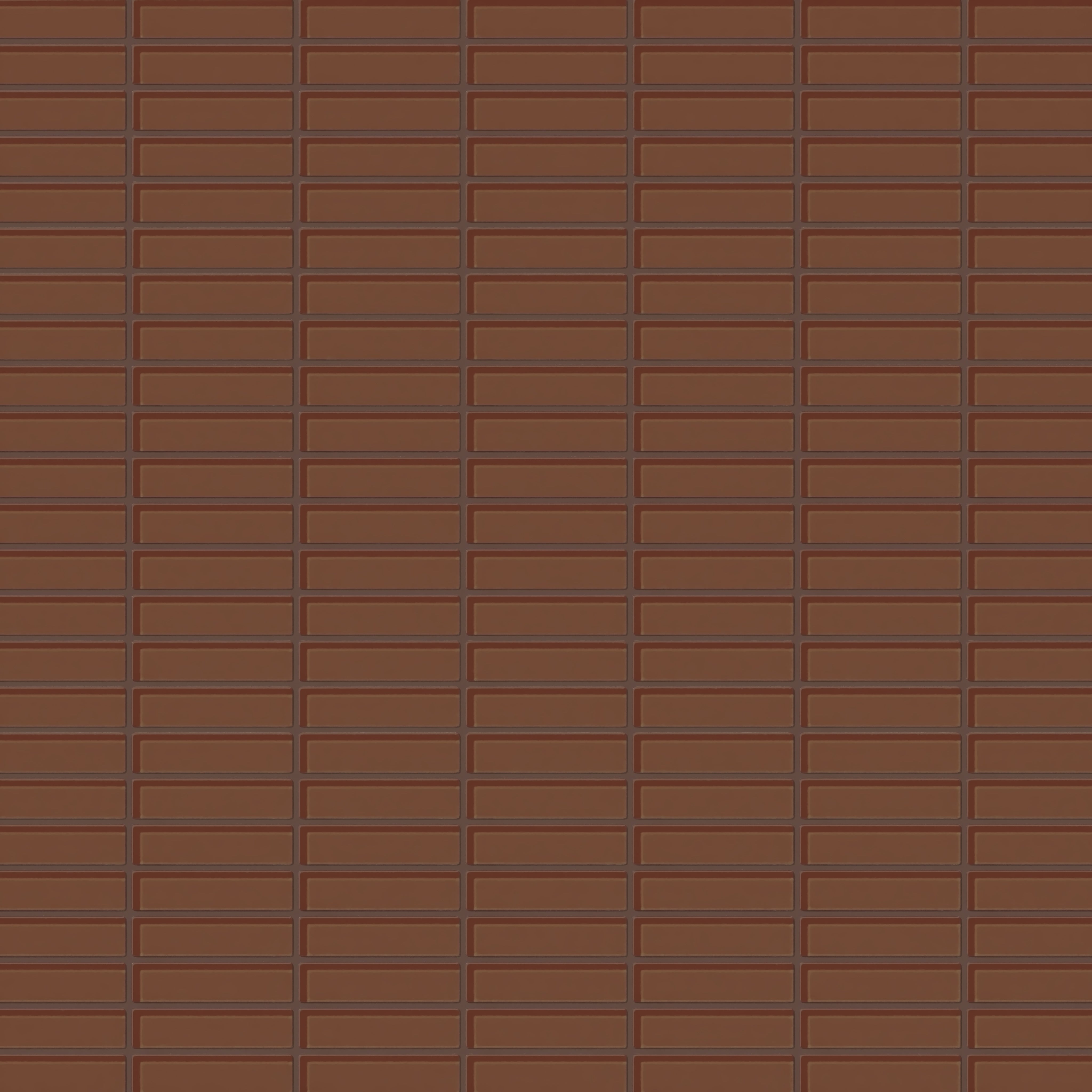1x4 Straight Set Sheeted Glass Mosaic Tile in Kestrel Gloss