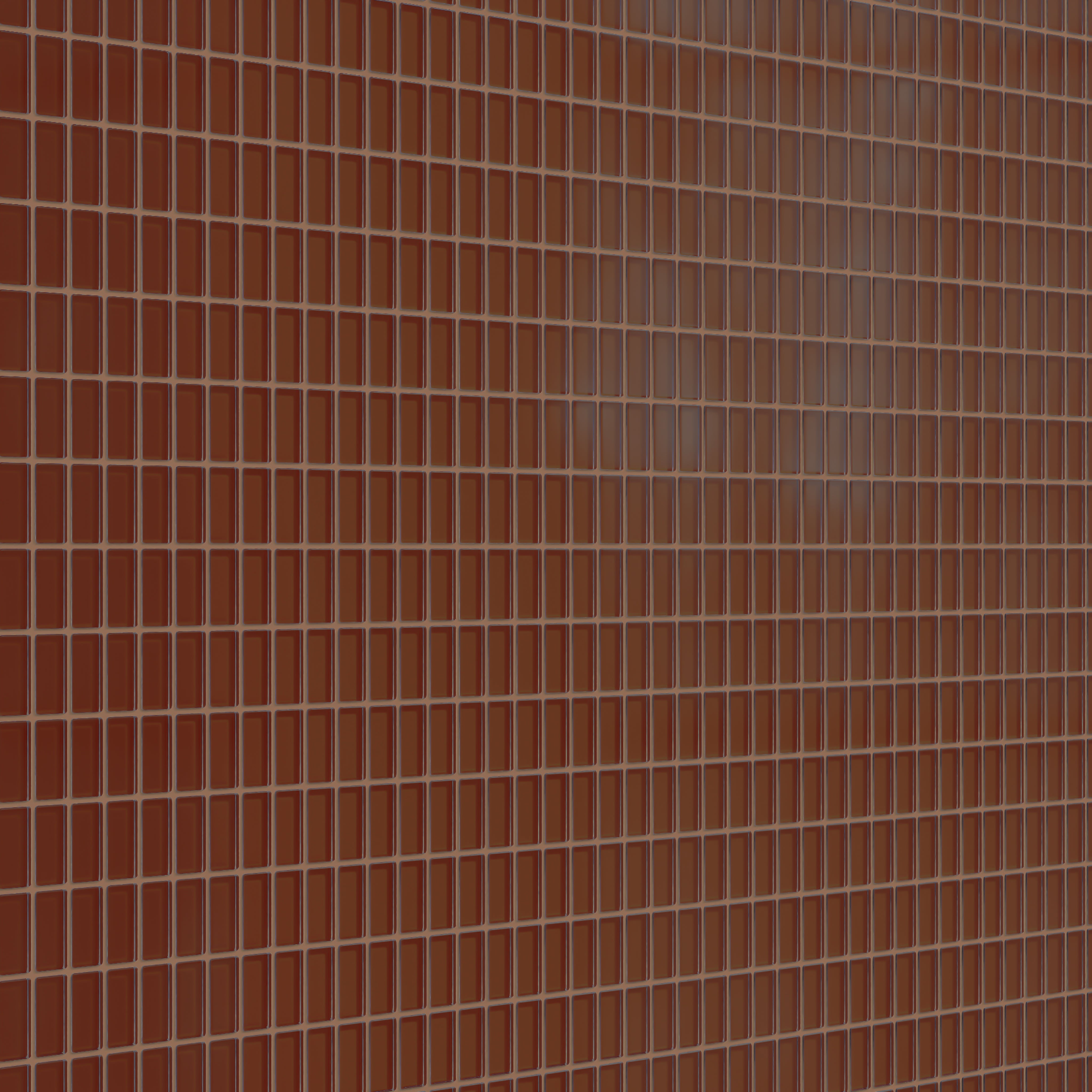 1x2 Straight Set Sheeted Glass Mosaic Tile in Pheasant Matte