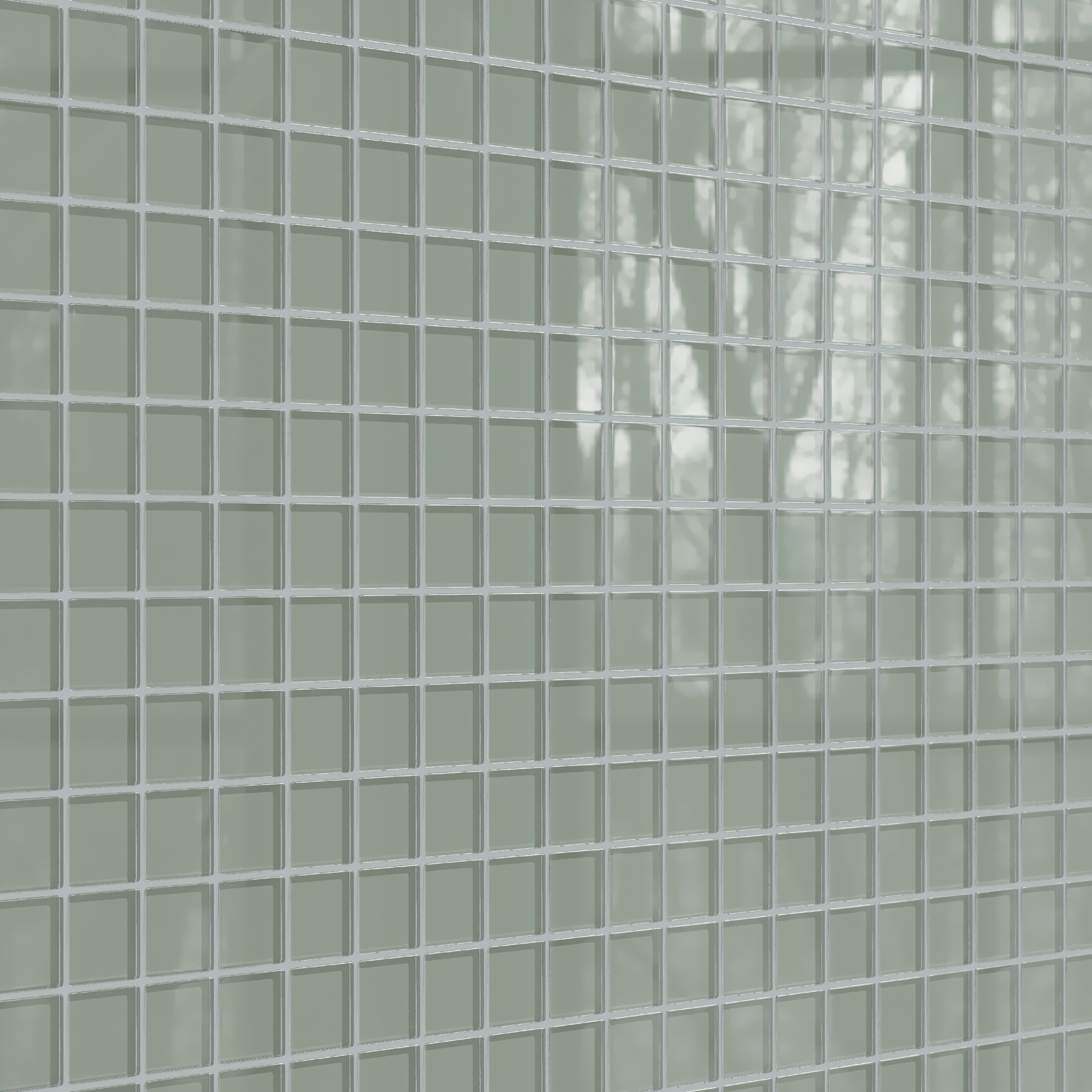 2x2 Straight Set Sheeted Glass Mosaic Tile in Hummingbird Gloss