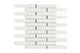 1x6 Half Offset Sheeted Original Ceramic Mosaic Tile in Limewash Gloss