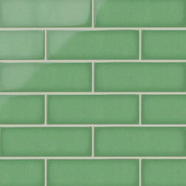 4x12 Original Ceramic Tile in Sea Green Gloss