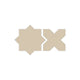 Star & Cross Original Ceramic Tile in Dolomite Gloss