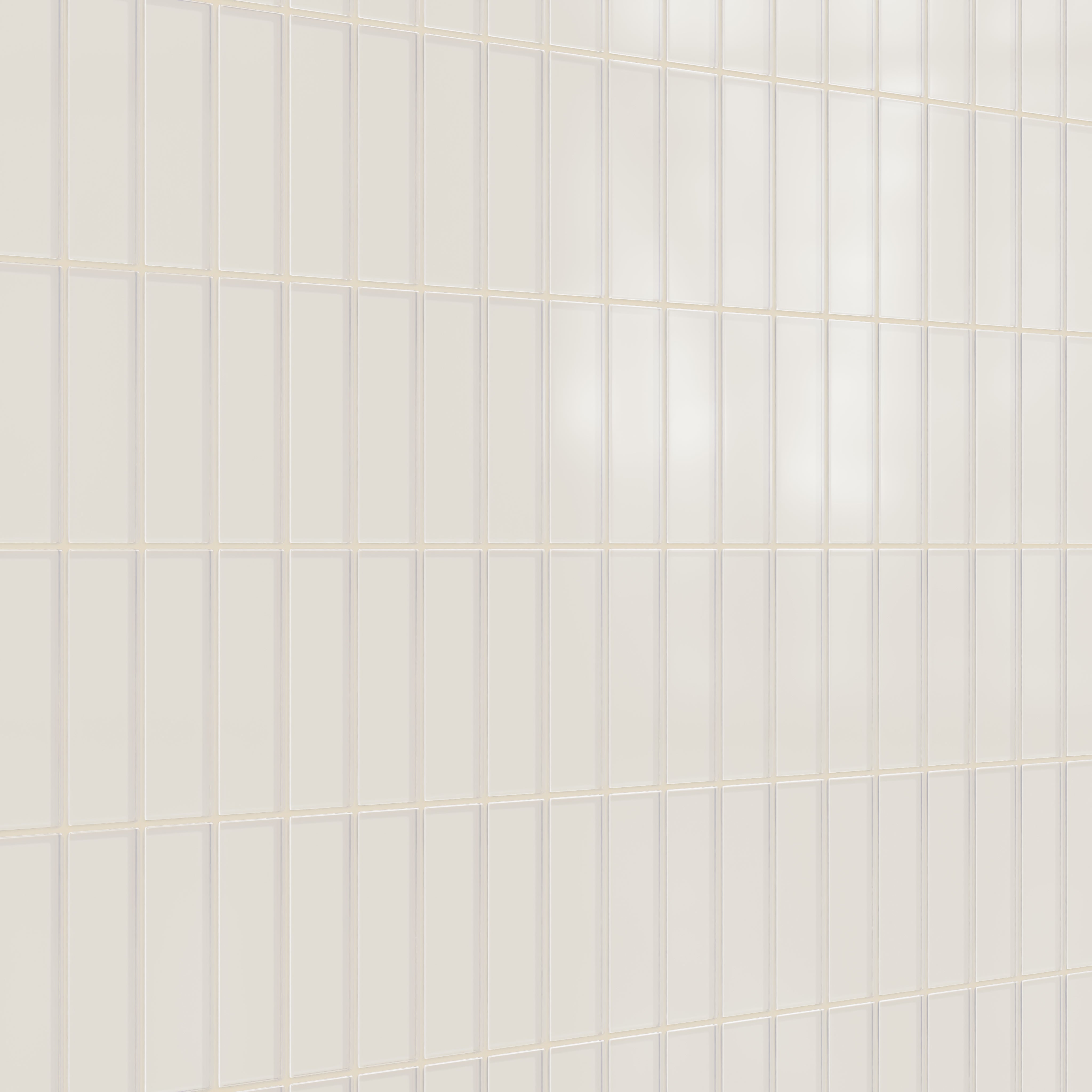 2x6 Glass Tile in Dove Matte