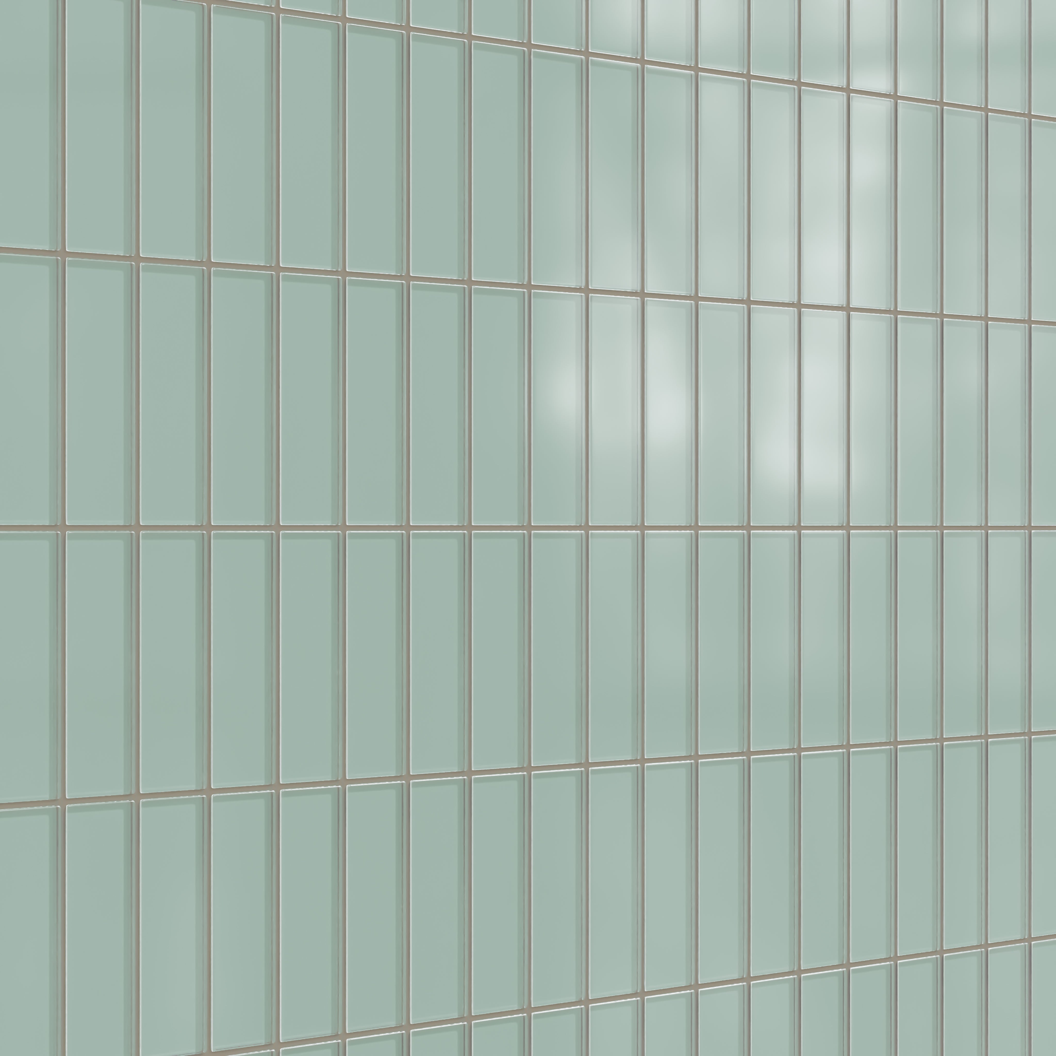 2x6 Glass Tile in Kingfisher Matte