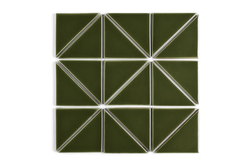 4" Triangle Original Ceramic Tile in Lone Pine Gloss