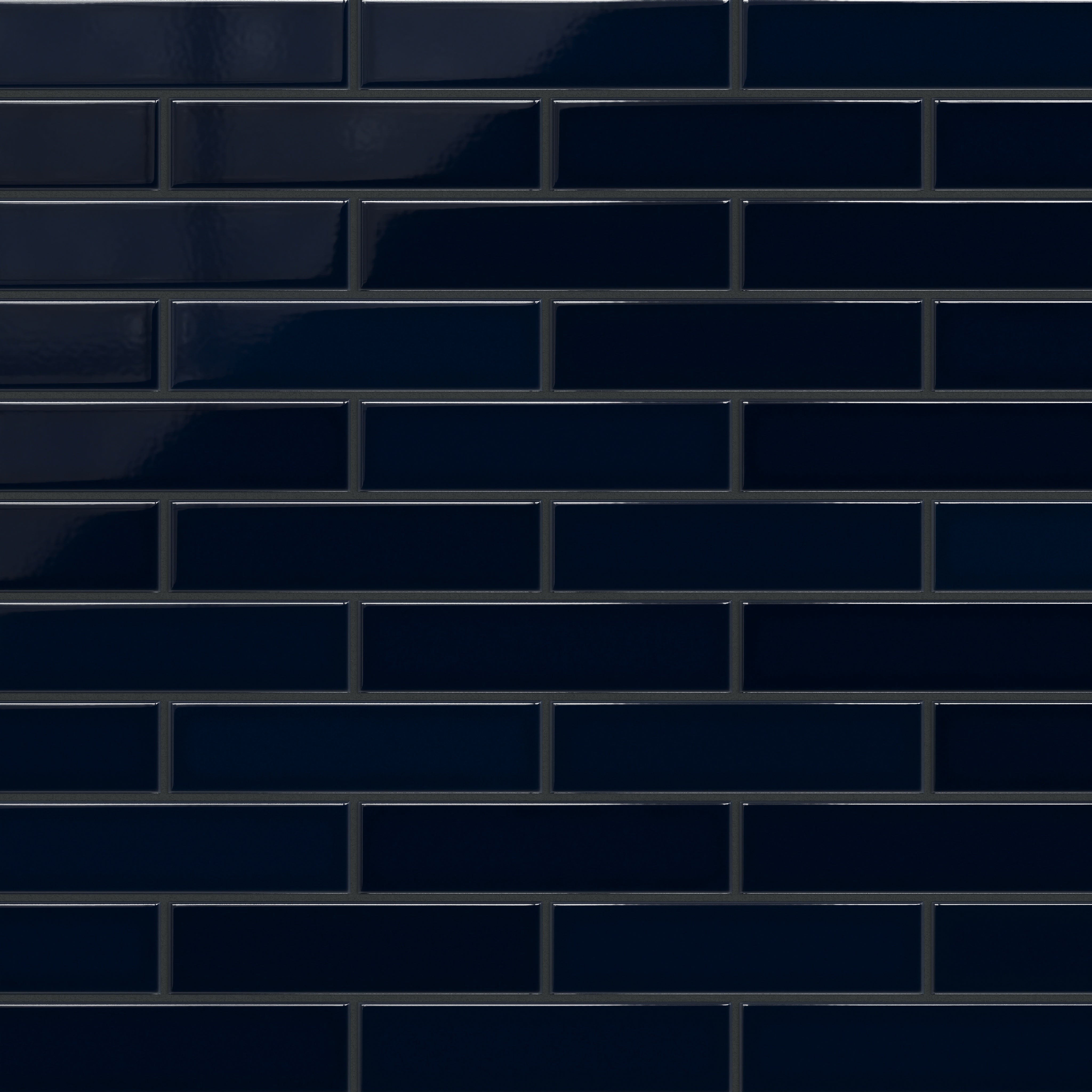 Navy Blue 2x8 Gloss Original Ceramic Tile - Fireclay Tile