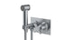Emerson One Handle Wall Mount Bidet Trim with Classic Cross Handle in Satin Chrome