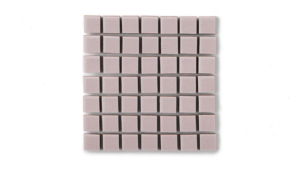 1x1 Straight Set Sheeted Original Ceramic Mosaic Tile in Painted Sky Gloss