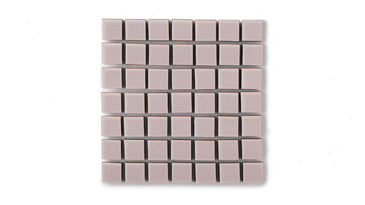 1x1 Straight Set Sheeted Original Ceramic Mosaic Tile in Painted Sky Gloss