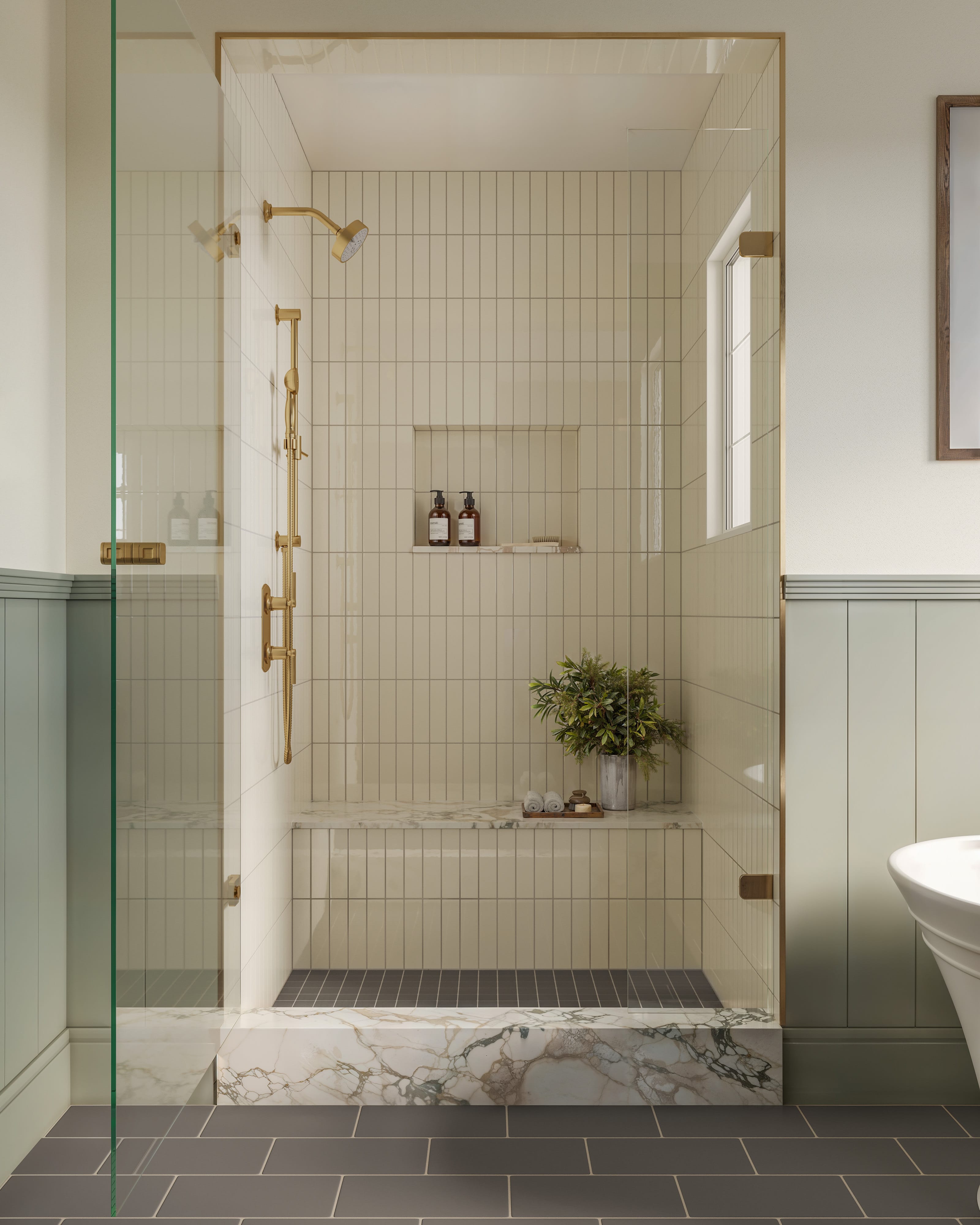 Quick Ship 2x8 Natural Press Ceramic Tile in Salt Creek Gloss