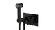 Contour One Handle Wall Mount Bidet Trim with Soft Cross Handle in Oil Rubbed Bronze