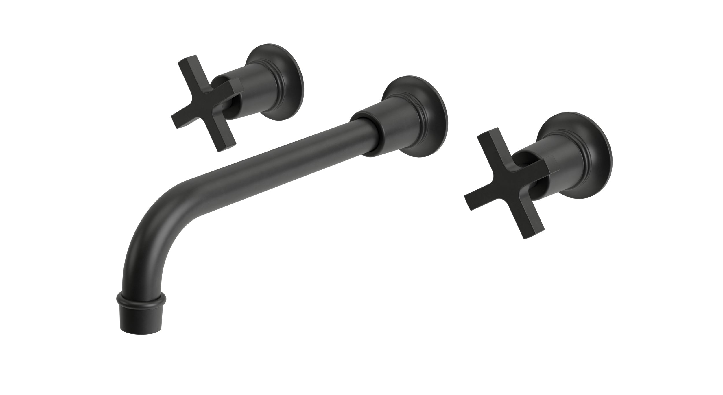 Emerson Two Handle Wall Mount 10" Lavatory Faucet with Classic Cross Handles in Oil Rubbed Bronze